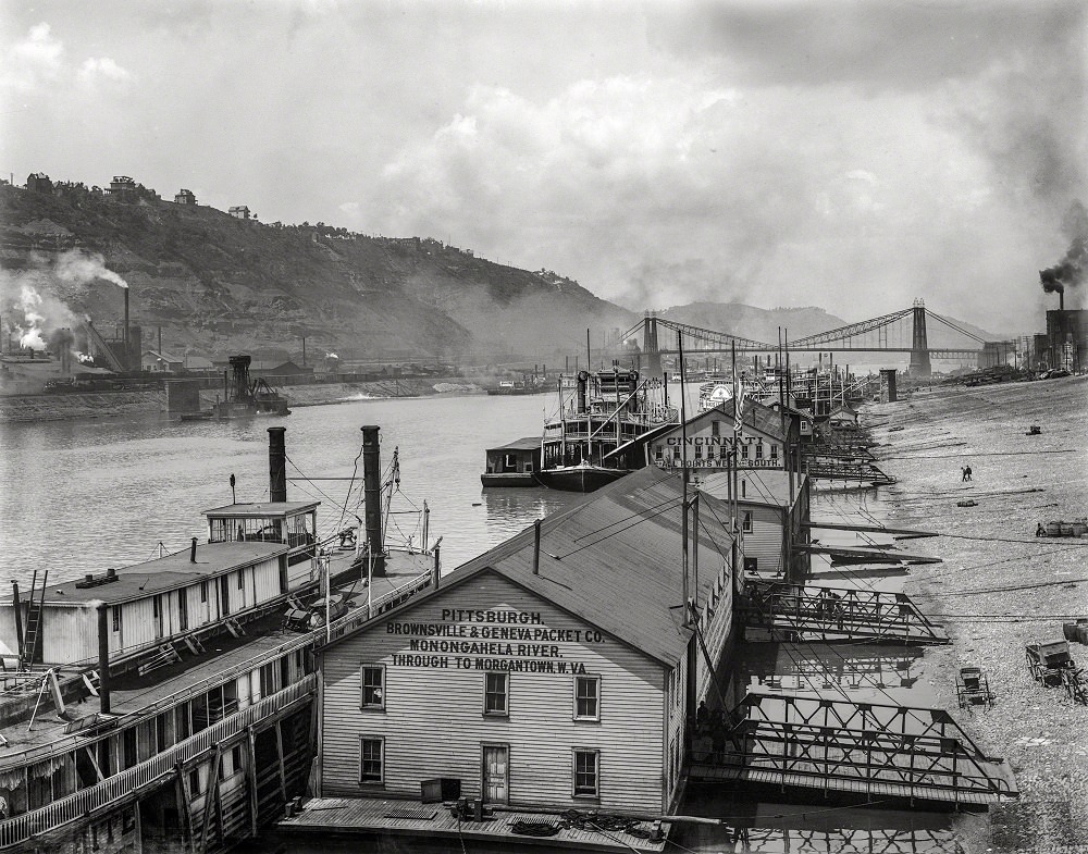 The Monongahela wharves, Pittsburgh, 1905