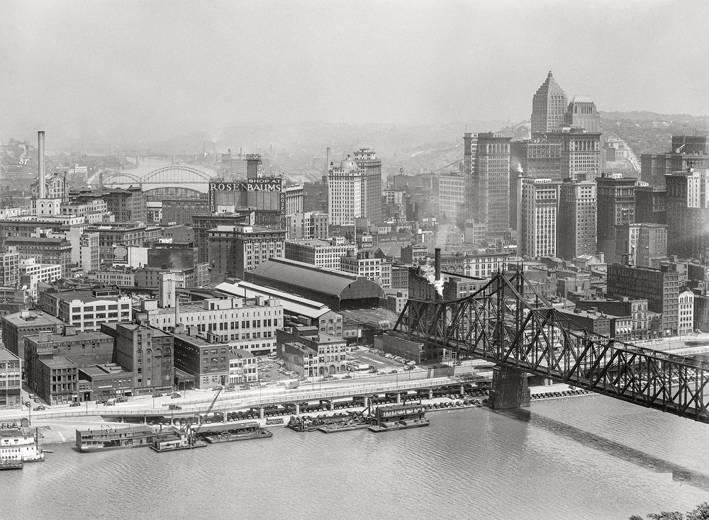 Pittsburgh along the Monongahela River, August 1941