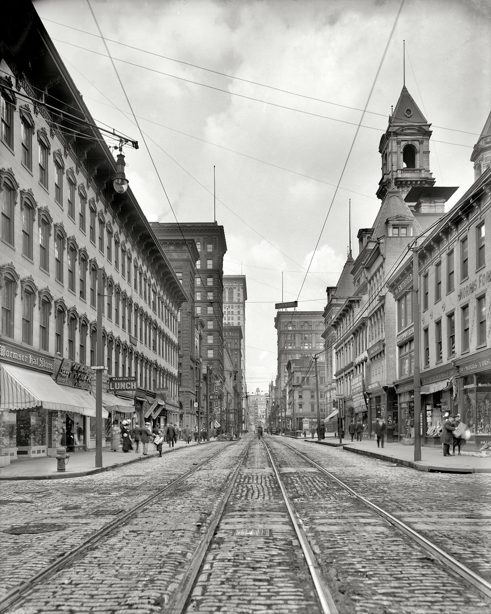 Smithfield Street and the Post Office, Pittsburgh, Pennsylvania, 1908