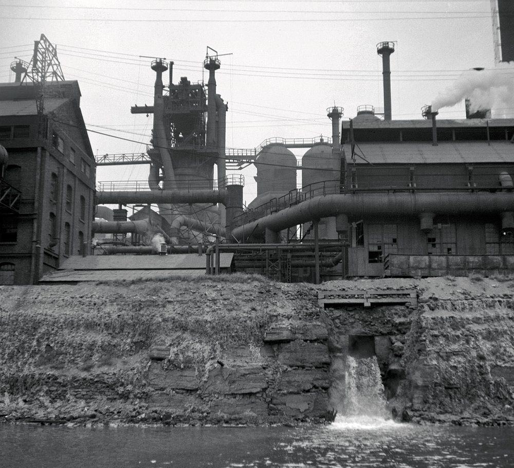 Pittsburgh waterfront, Monongahela and Allegheny Rivers, September 1936