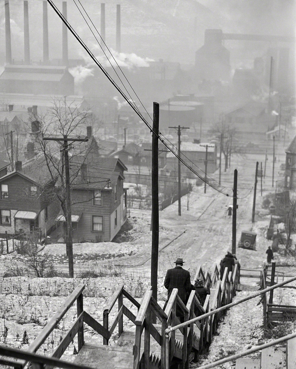 Mill district of Pittsburgh, Pennsylvania, January 1941