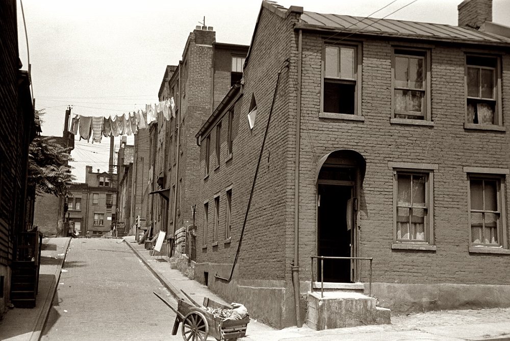 Houses on "The Hill" slum section of Pittsburgh, July 1938