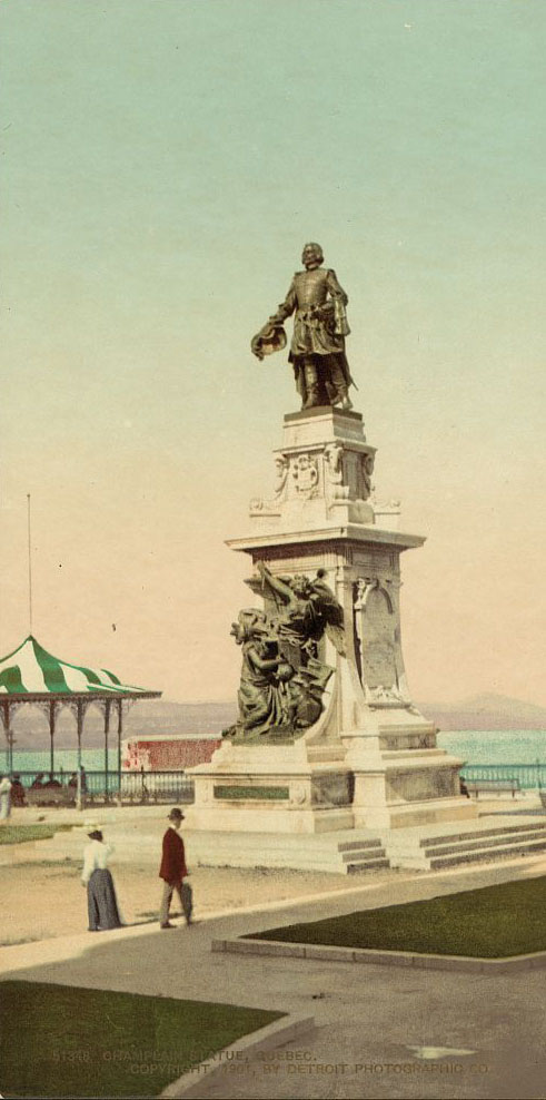 Champlain statue, Quebec, 1901.