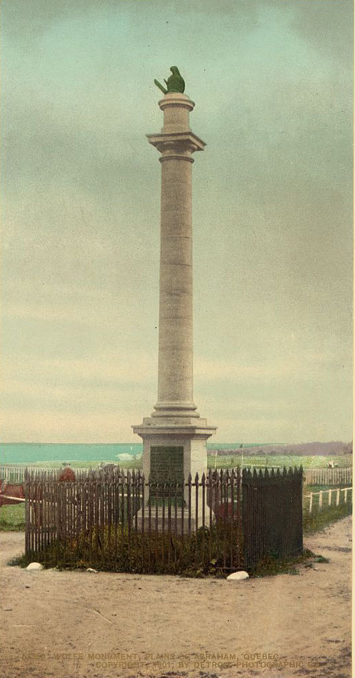 Wolfe Monument, Plains of Abraham, Quebec, 1901