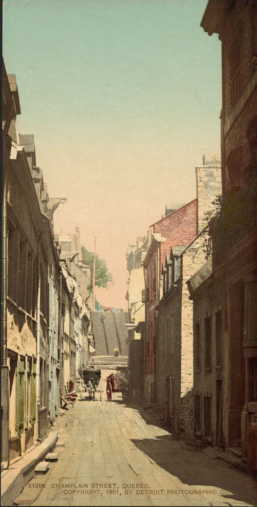 Champlain Street, Quebec, 1901