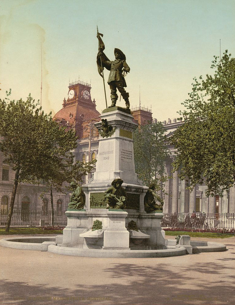 Statue of Maisonneuve, Montreal, 1901