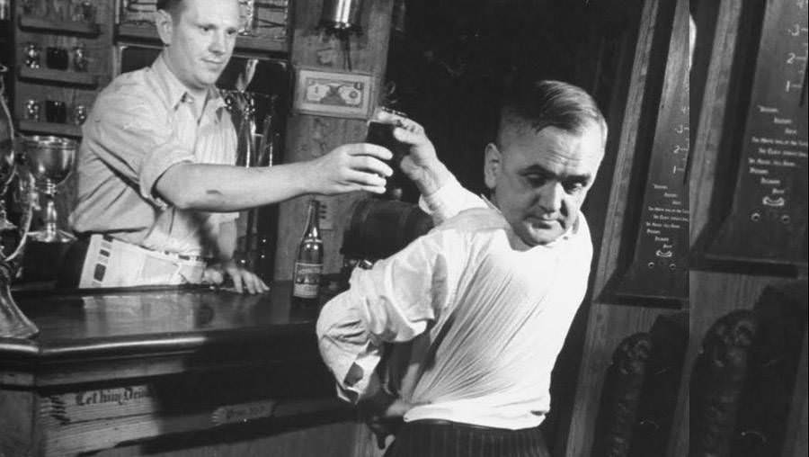 Martin Laurello, the "Human Owl," could turn his neck a full 180 degrees. He appeared in Sam Wagner’s freak show on Coney Island, 1938