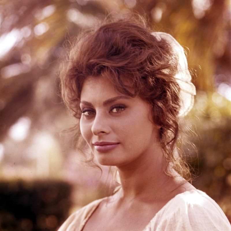 Beautiful Sophia Loren On The Set Of Madame, 1961