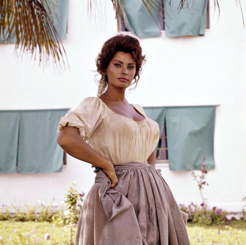 Beautiful Sophia Loren On The Set Of Madame, 1961