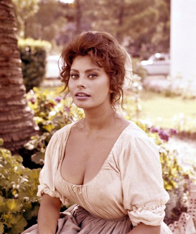 Beautiful Sophia Loren On The Set Of Madame, 1961