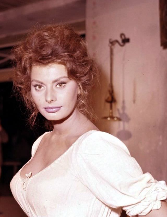 Beautiful Sophia Loren On The Set Of Madame, 1961