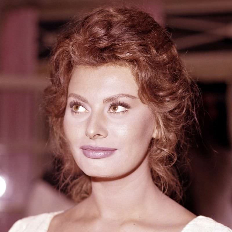 Beautiful Sophia Loren On The Set Of Madame, 1961