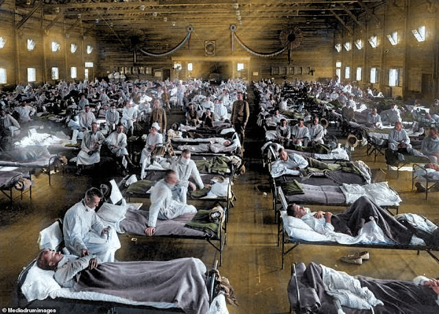 A Kansas hospital during the Spanish flu pandemic of 1918 that still lives large in people’s imaginations.