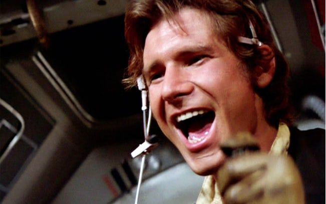 Young Harrison Ford Star Wars Shot
