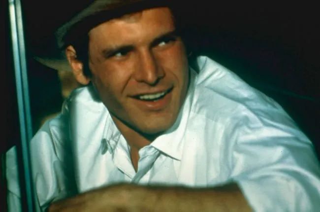 Young Harrison Ford in Car
