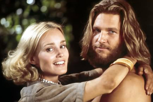 Jessica Lange with Jeff Bridges in King Kong (1976)