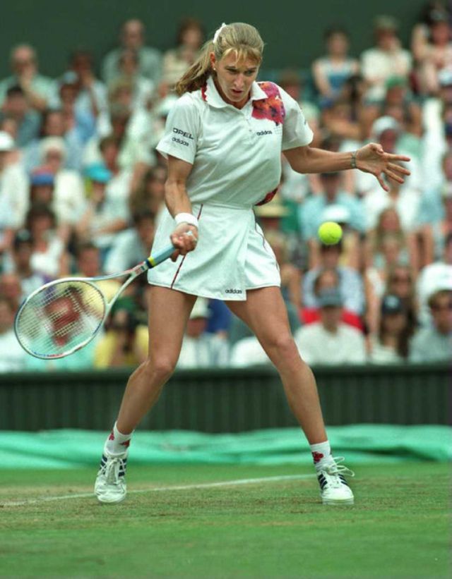 Young Steffi Graf: Candid Photos Of Legendary Tennis Player On Tennis Court