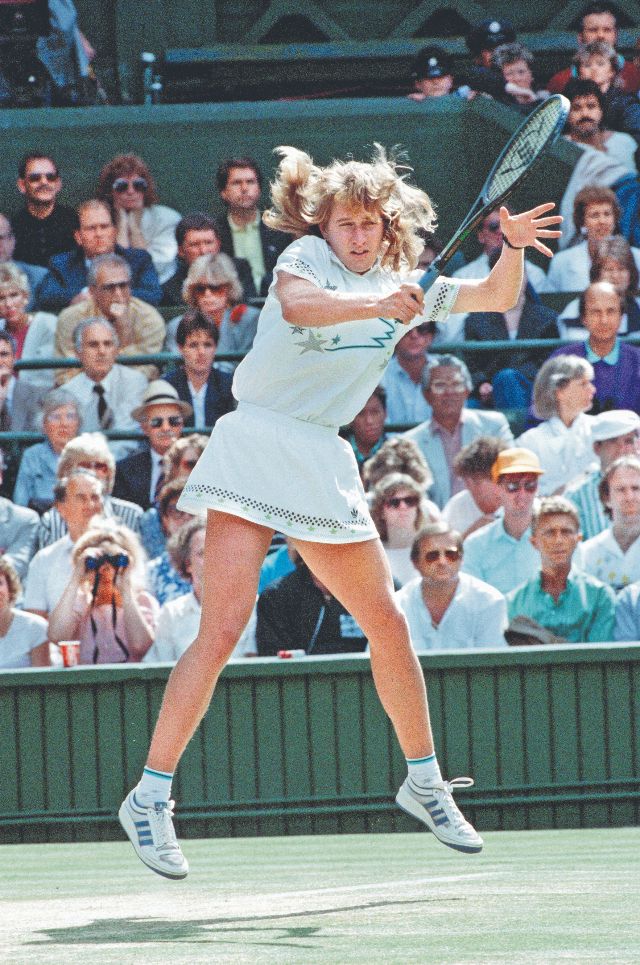 Young Steffi Graf: Candid Photos Of Legendary Tennis Player On Tennis Court