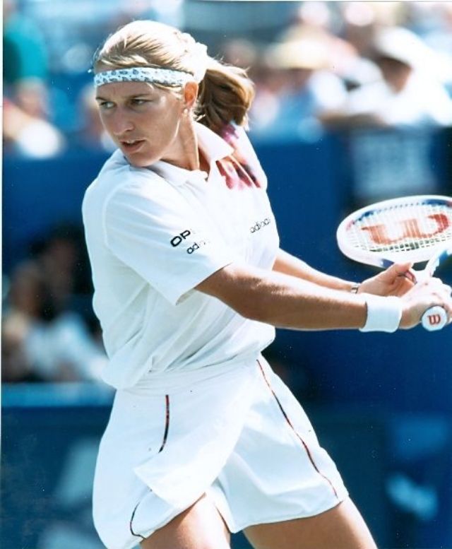 Young Steffi Graf: Candid Photos Of Legendary Tennis Player On Tennis Court