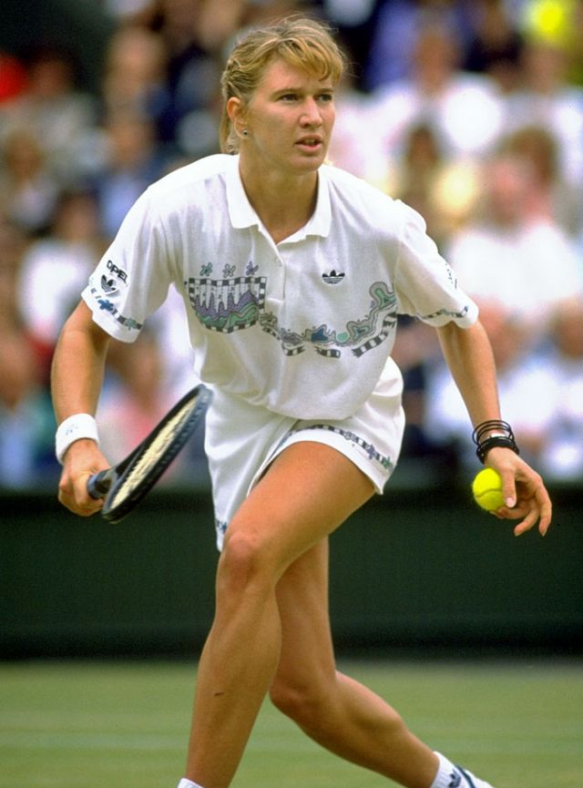 Young Steffi Graf: Candid Photos Of Legendary Tennis Player On Tennis Court