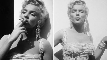 Marilyn Monroe smoking Cigarette