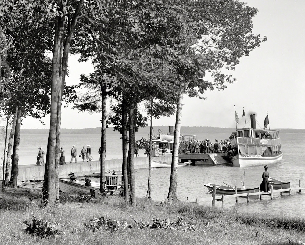 Topinabee Landing, Hamill's Inland Route, Cheboygan-Petoskey, Michigan, 1910