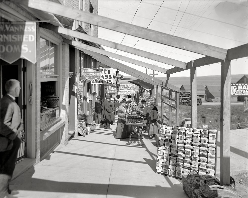 The midway, Petoskey, Michigan, circa 1906