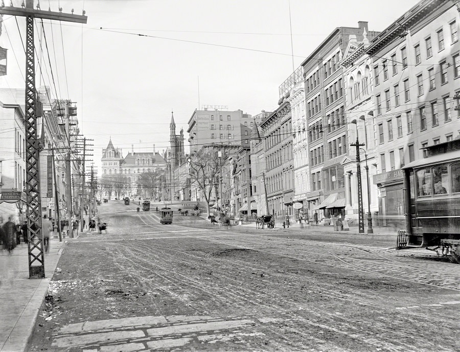 State Street & Capitol, Albany, New York, 1900
