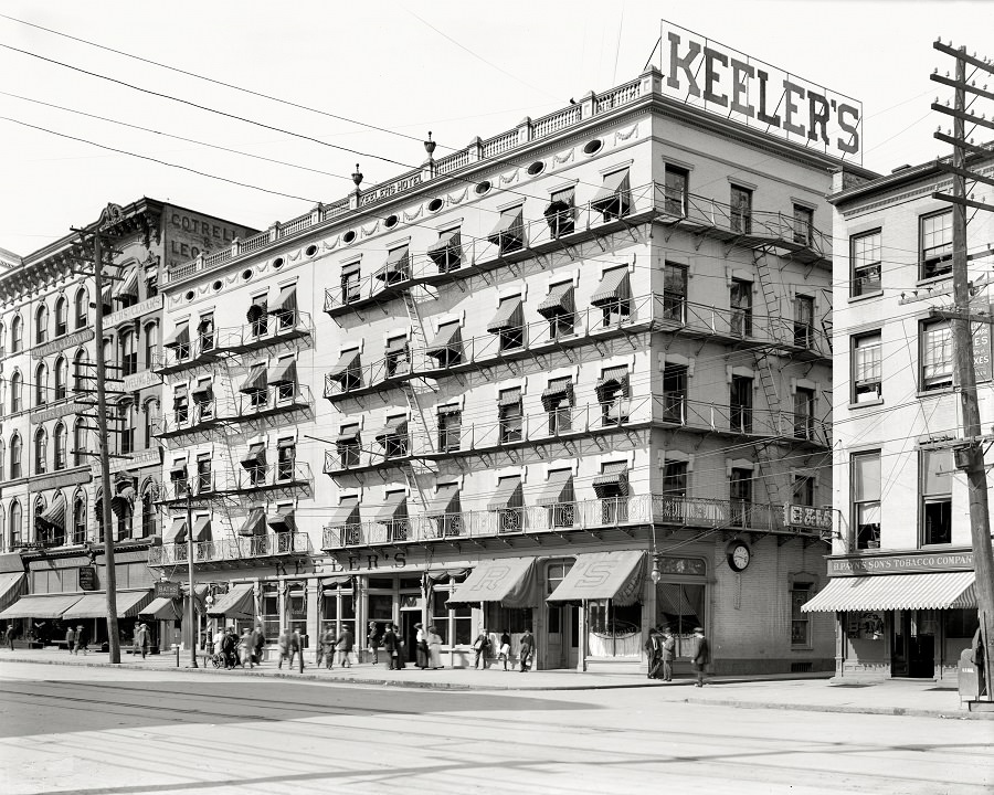 Keeler's Hotel, Albany, New York, circa 1908