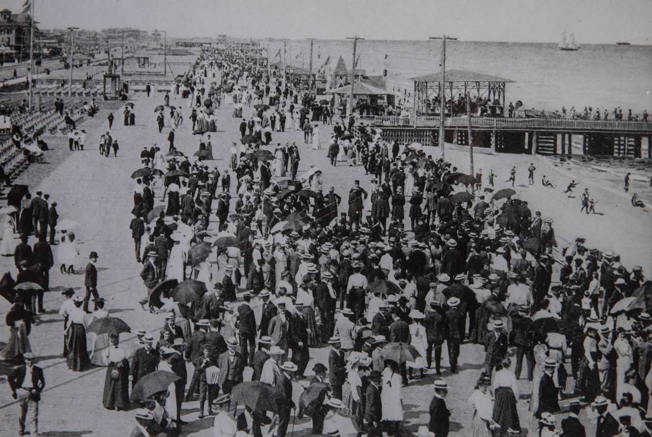 Asbury Park's promenade, late 1800's