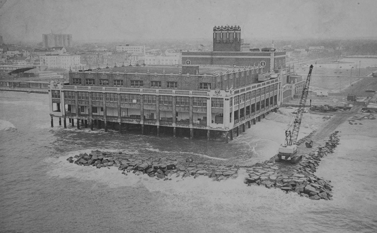 Convention Hall breakwater project, 1970