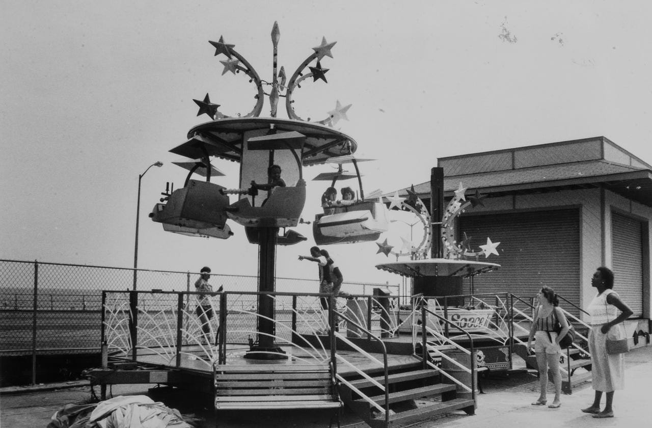 Kiddie Amusement Center at the Asbury Park boardwalk, 1987