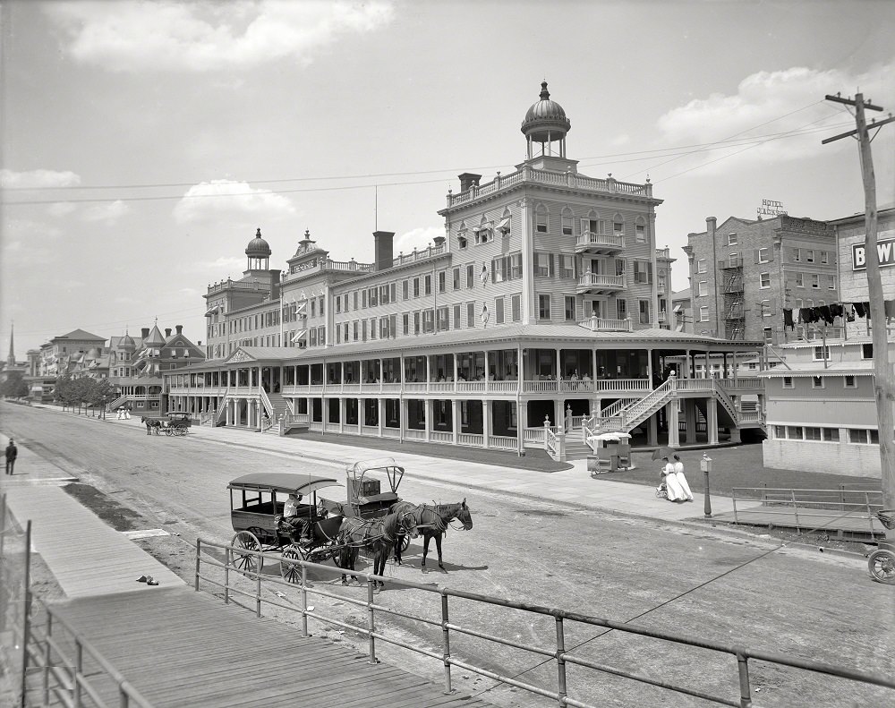 Seaside Hotel (Seaside House), Atlantic City circa 1907