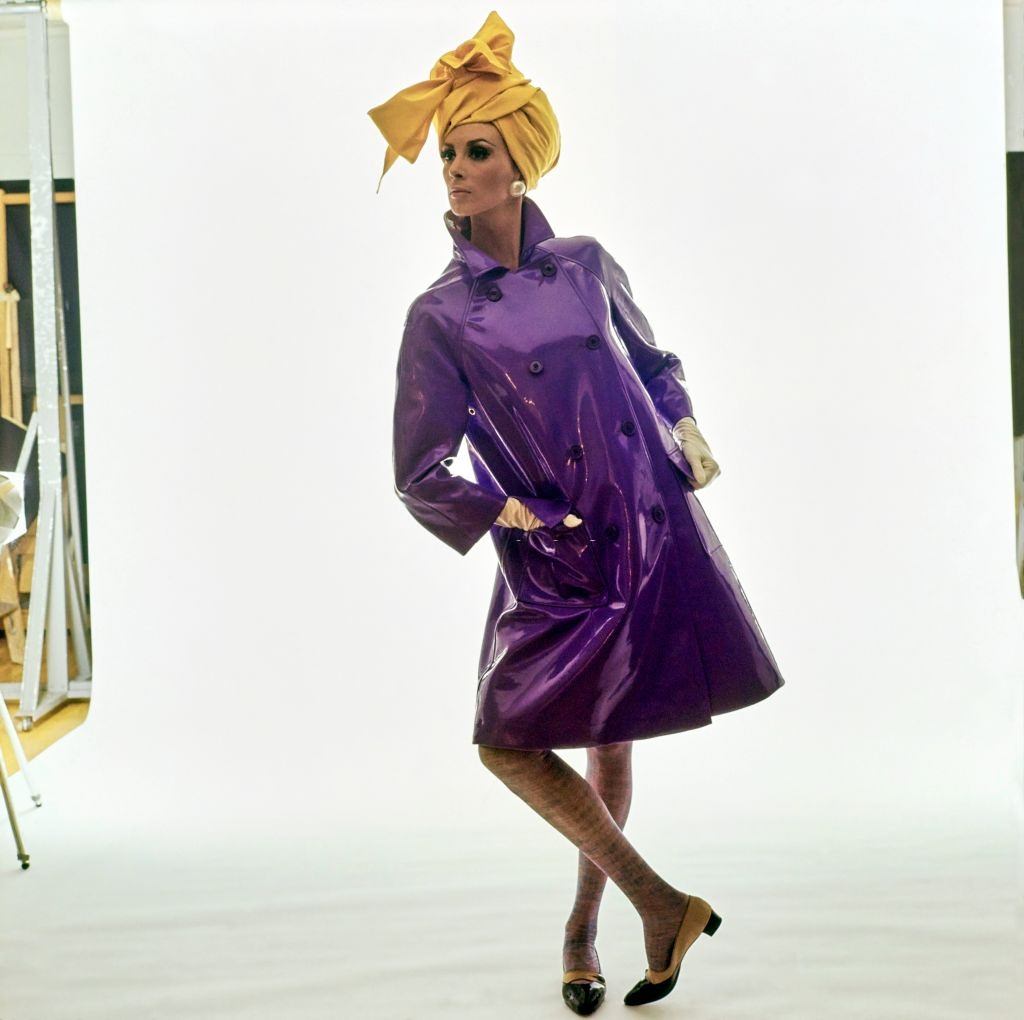 Model in a Violet Raincoat, Vogue1965