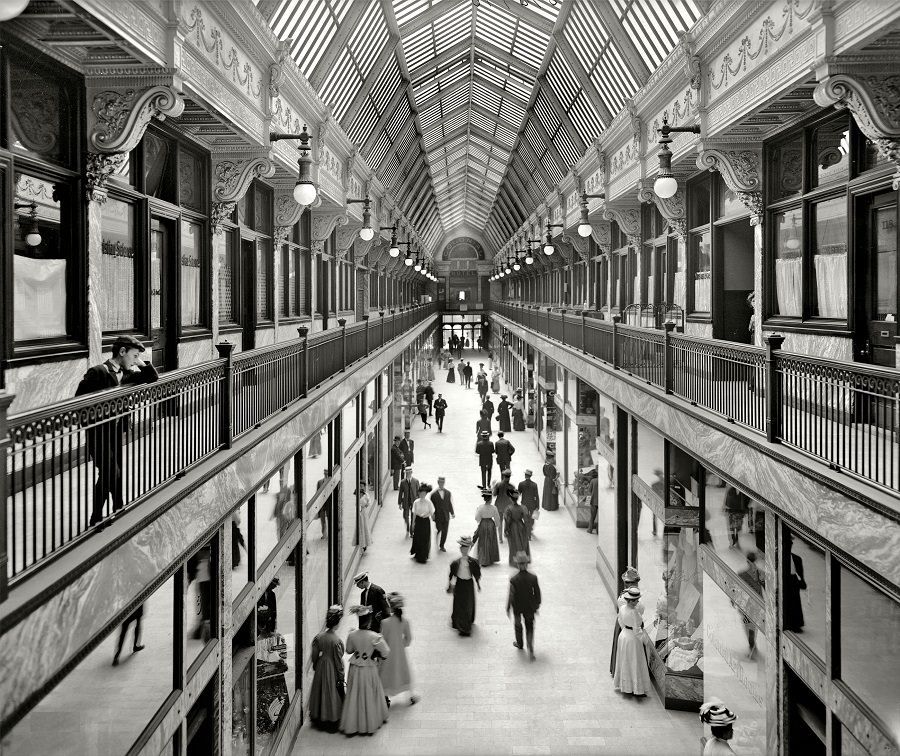 Colonial Arcade, Cleveland circa 1908