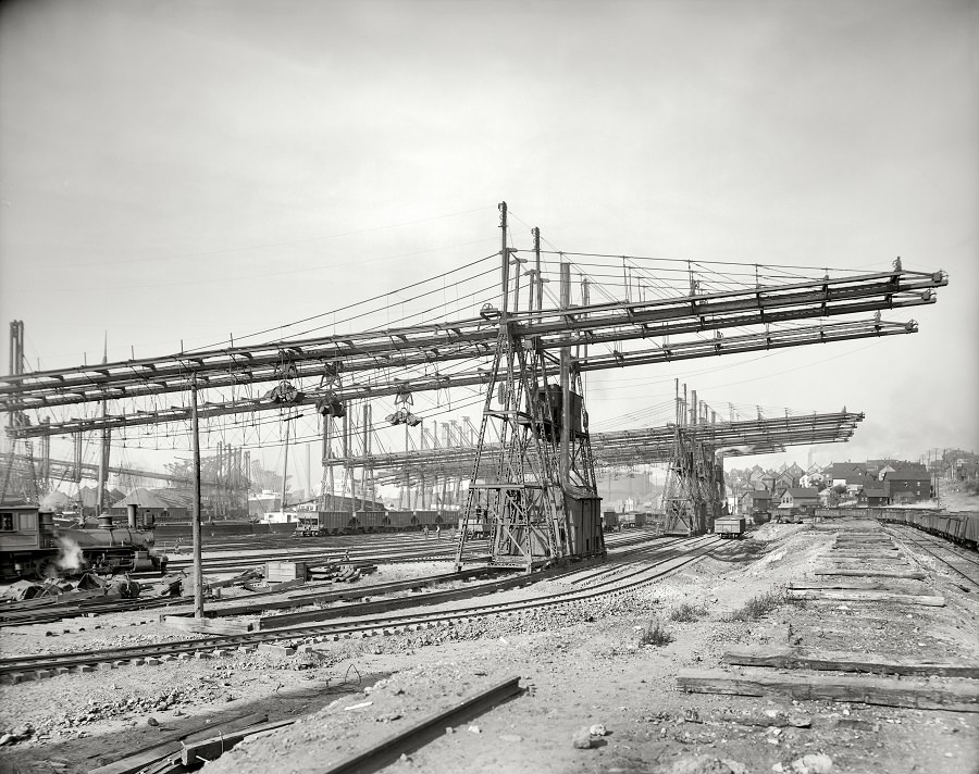 Brown hoist machines, Cleveland circa 1910