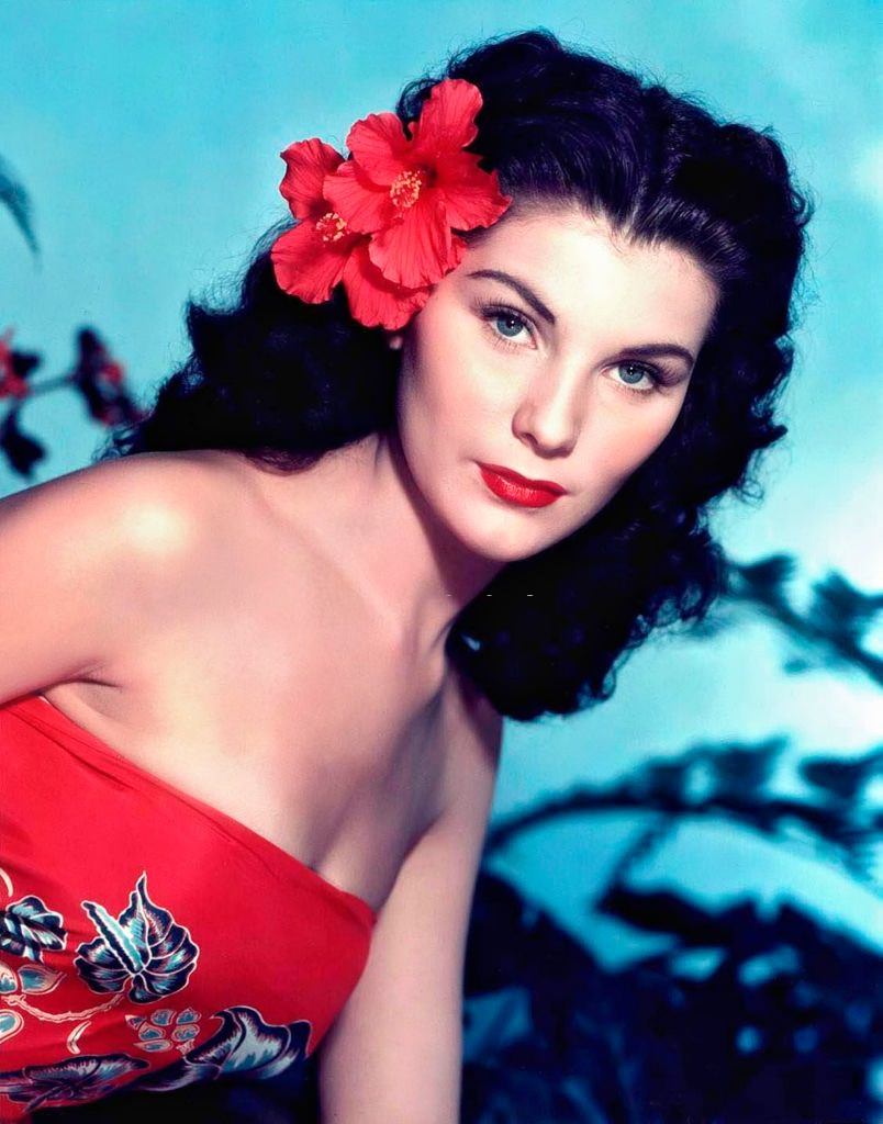 Debra Paget in a scene from the movie "Bird of Paradise"