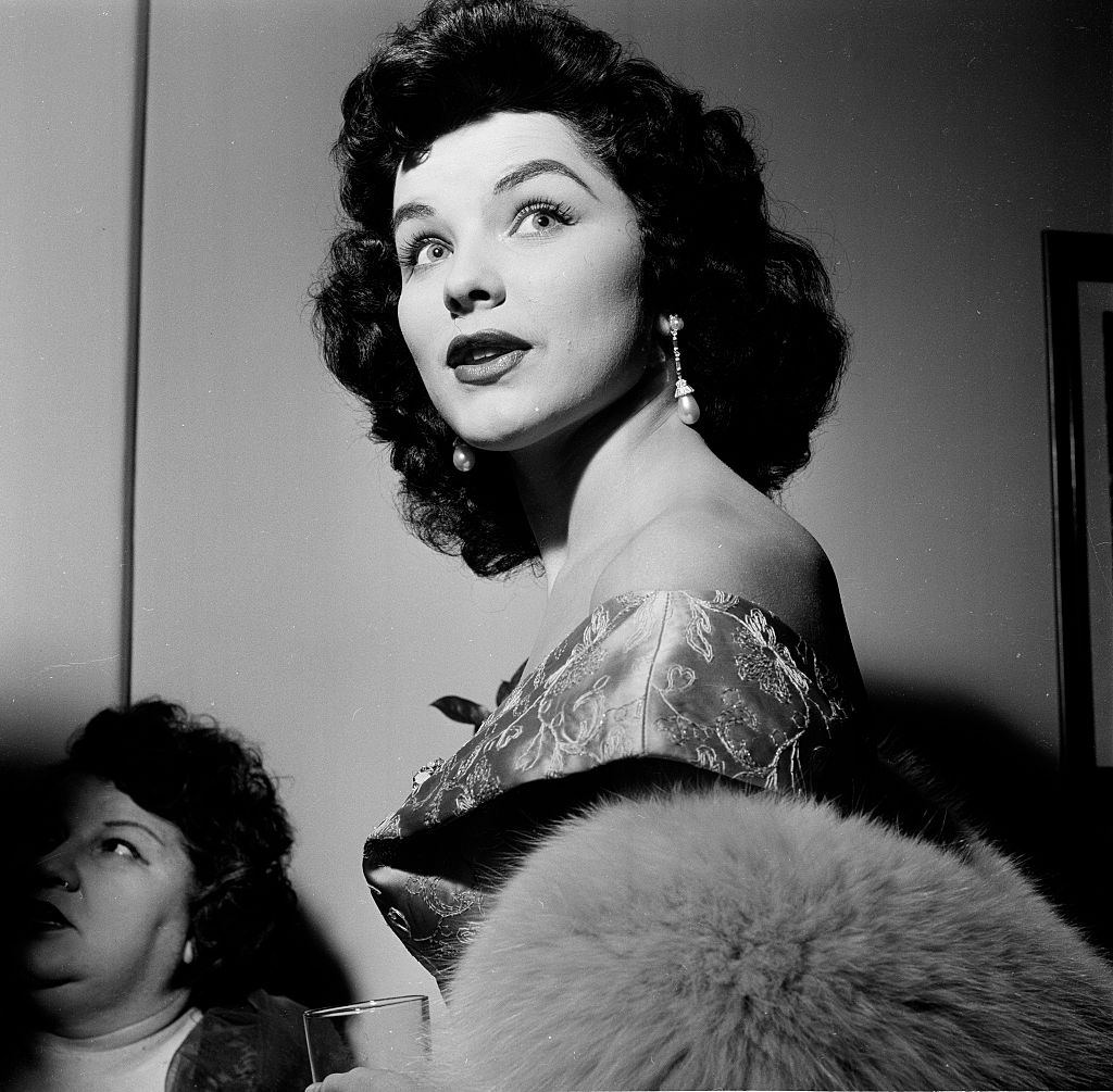 Debra Paget attends an event in Los Angeles, February 1954