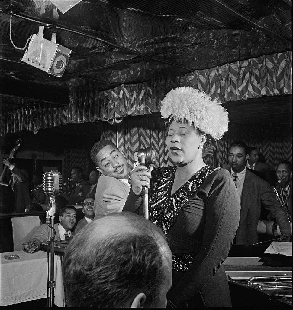 Ella Fitzgerald with Ray Brown and Dizzy Gillespie, 1940