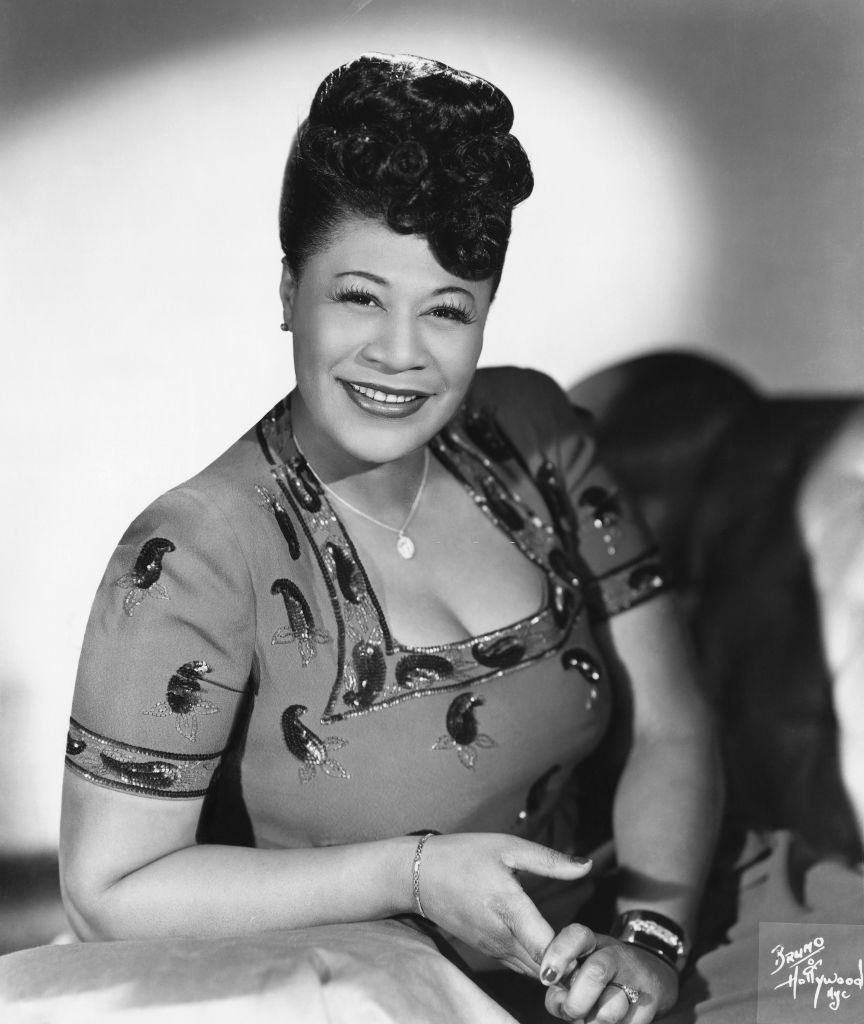 Jazz singer Ella Fitzgerald poses for a portrait circa 1945 in New York City