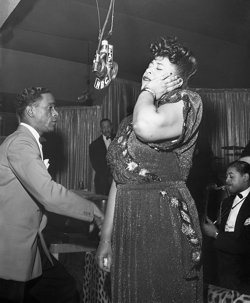 Ella Fitzgerald during a broadcast from Cafe Zanzibar in New York, 1946