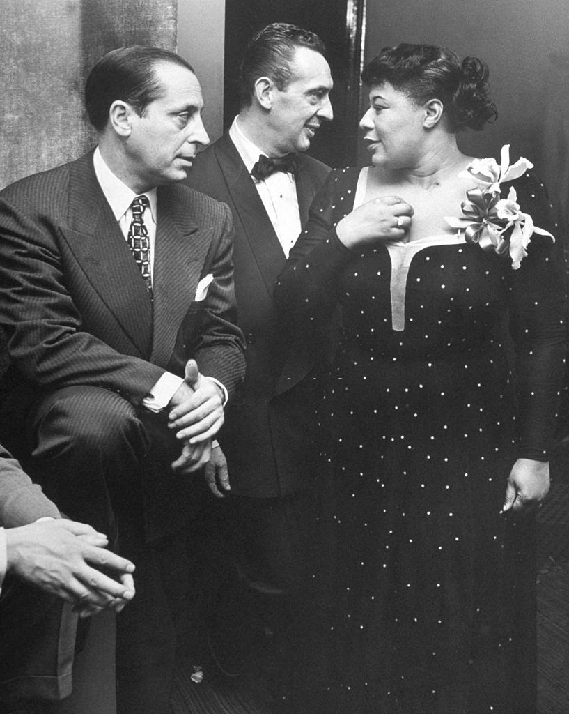 Ella Fitzgerald, at Bop City on opening night, 1949