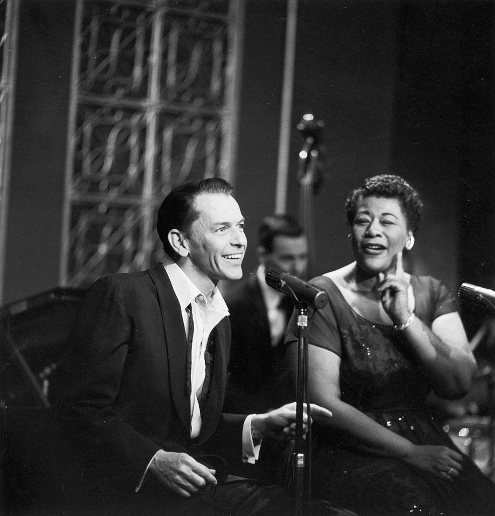 Ella Fitzgerald with Frank Sinatra 1955