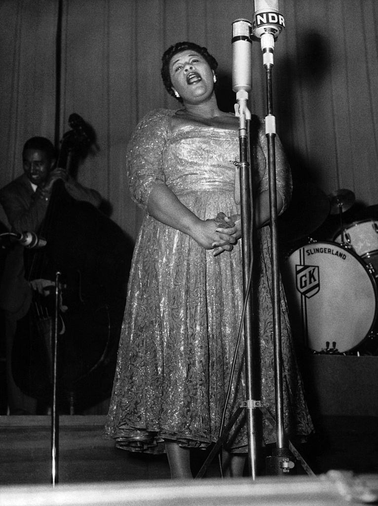 Ella Fitzgerald singing in hamburg, 1956