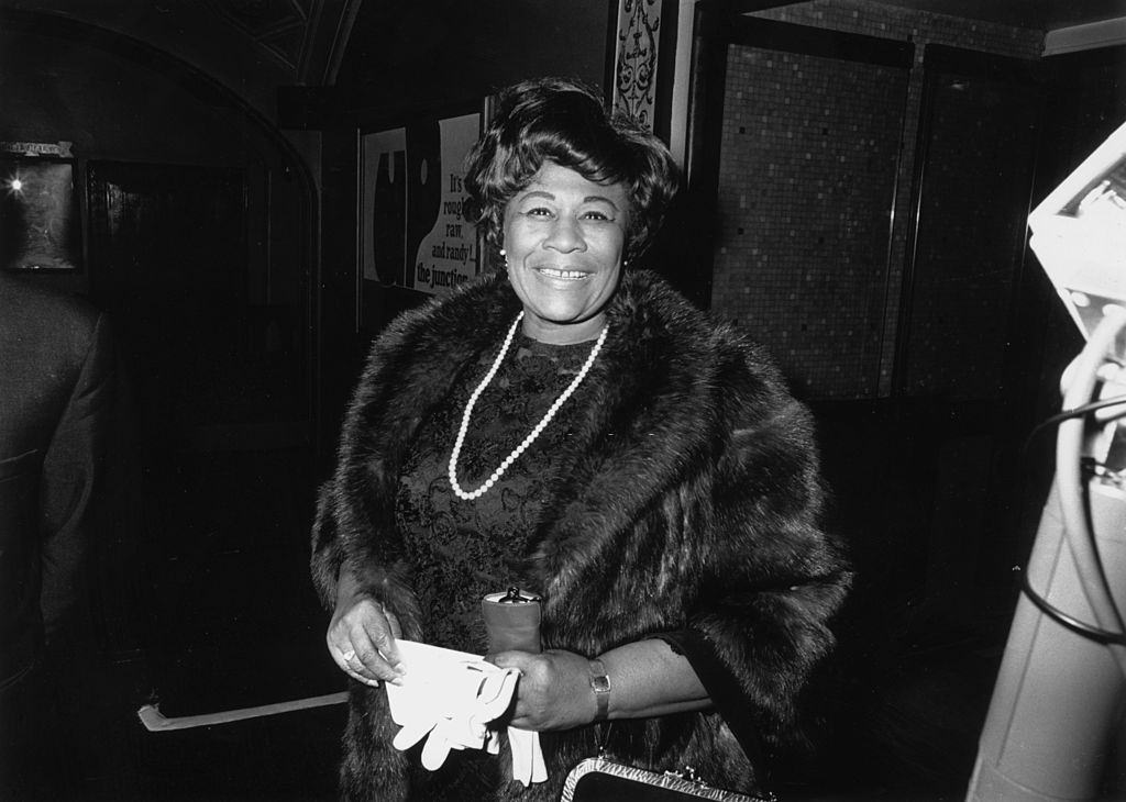 Ella Fitzgerald during a visit to London, 1958