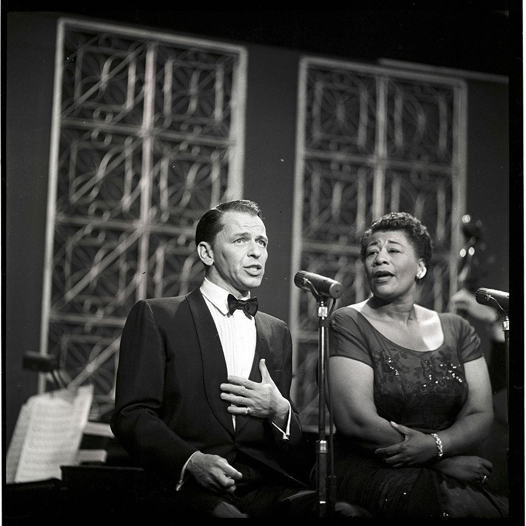 Ella Fitzgerald at the Frank Sinatra show 1958