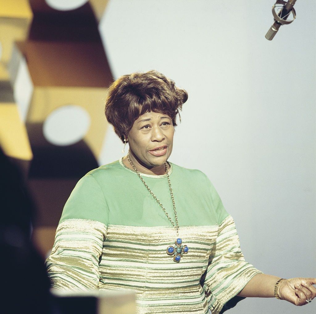 Ella Fitzgerald performs on a television show in 1964
