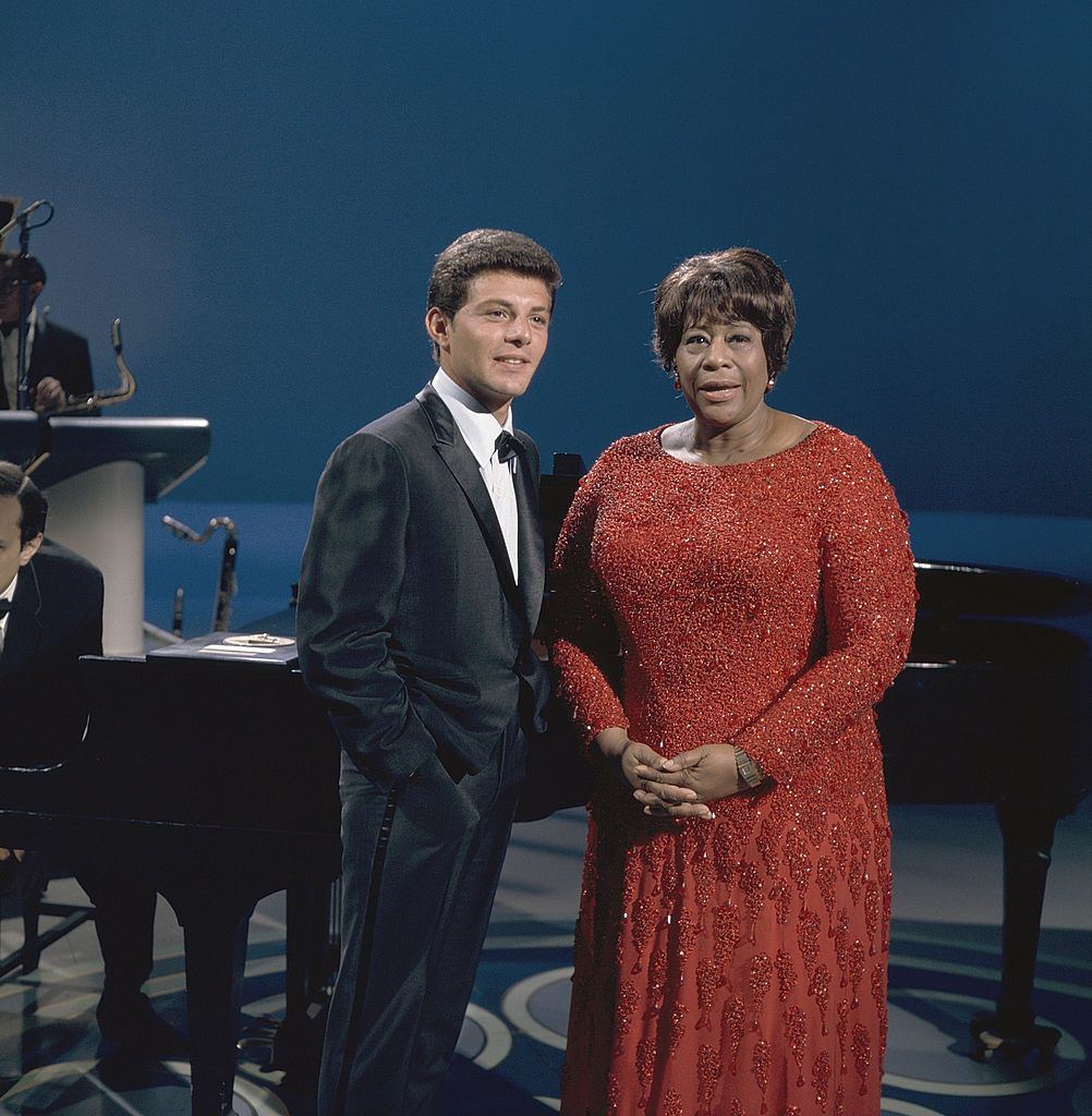 Ella Fitzgerald during a special presentation of Grammy winning songs and performances from the 9th Annual Grammy Awards, 1967
