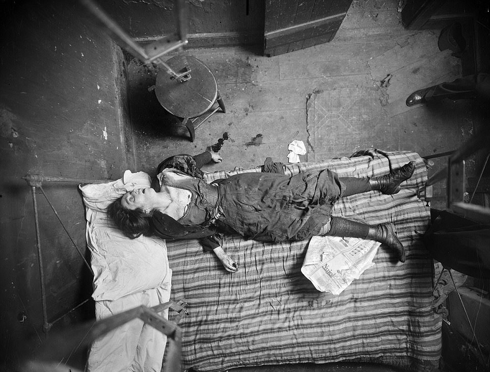 A woman lying dead in a squalid New York room, have now been collated in a new book called 'Murder in the City, New York, 1910-1920