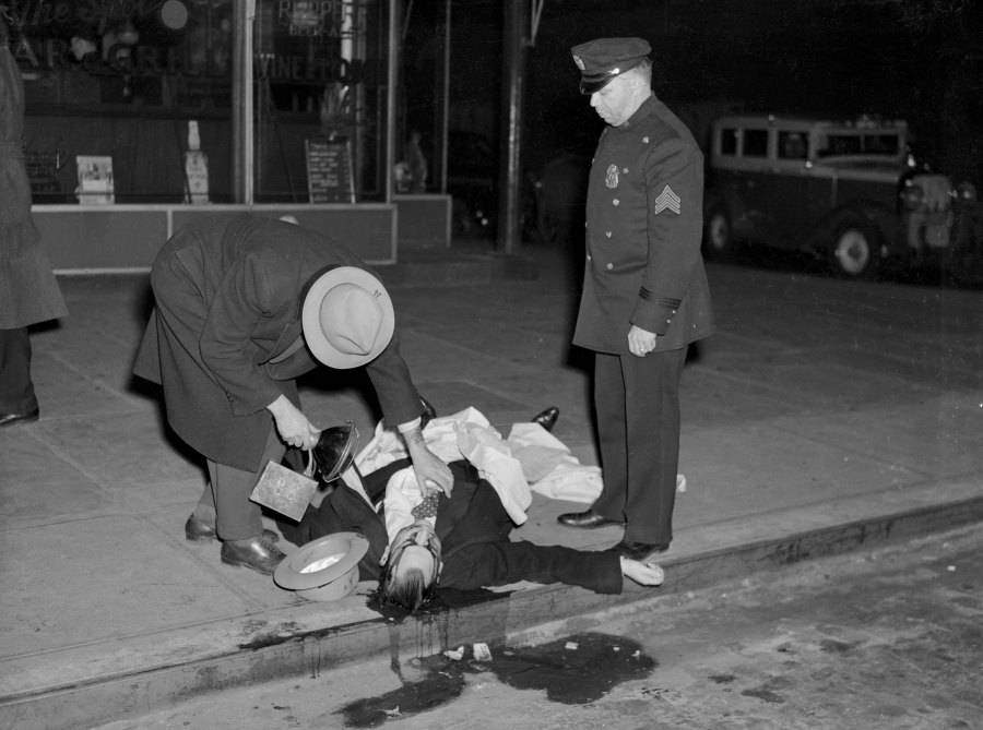 David Beadle's murder scene, 1939.